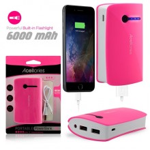 Acellories 6000mAh Dual Port Back-up Portable Power Bank  Acellories 6000mAh Dual Port Back-up Portable Power Bank